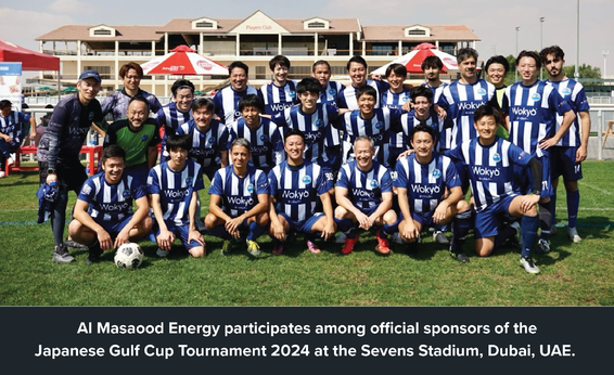 Al Masaood Energy participates among official sponsors of the Japanese Gulf Cup Tournament 2024 at the Sevens Stadium, Dubai, UAE.